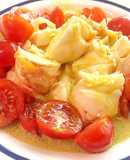 Langosta con emulsión de aceite de oliva y limón