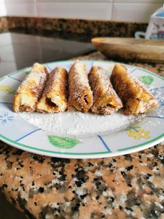 Una foto de Rollitos de Nutella