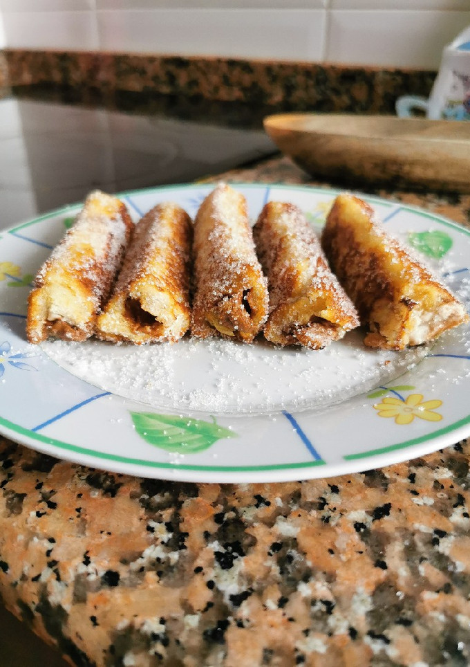 Una foto de Rollitos de Nutella