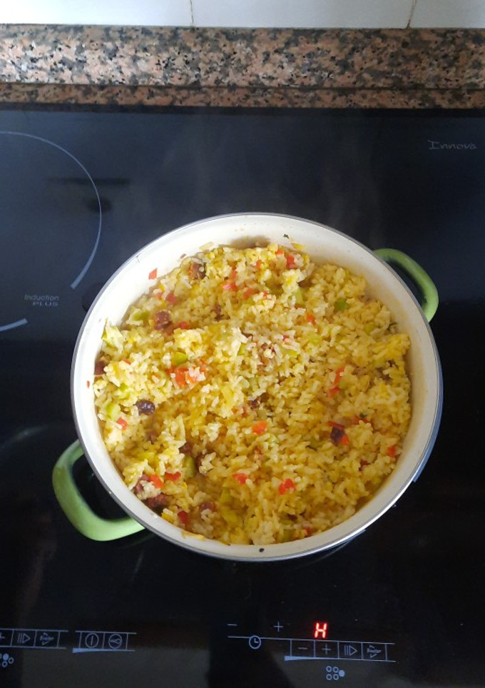 Una foto de Arroz con verduras