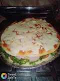 Hambur-pizza