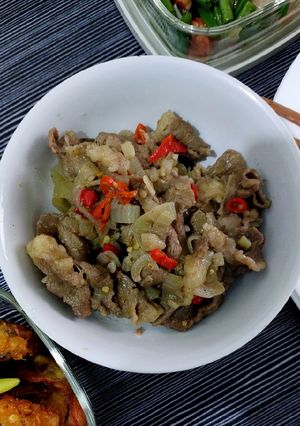 Foto resep Daging Tumis Pedas