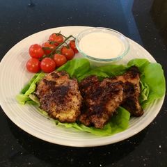 A picture of Oven Fried Boneless Chicken Breasts.