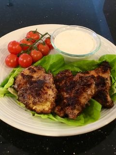 A picture of Oven Fried Boneless Chicken Breasts.