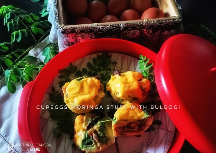 Cupeggs moringa stuff with bulgogi, Rahsia Resepi Sedap