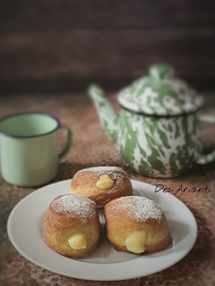 Foto resep Donat bomboloni labu kuning