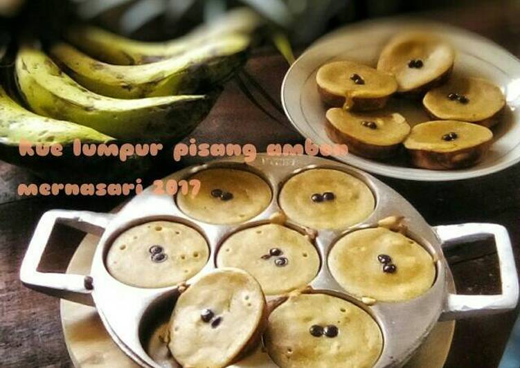 resep cara bikin Kue lumpur pisang ambon