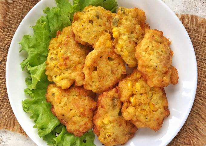 Standar Resep  bikin Perkedel Jagung ala mama (bakwan jagung empuk)  sempurna