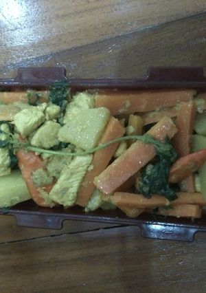 Foto resep Ayam kentang bumbu kuning