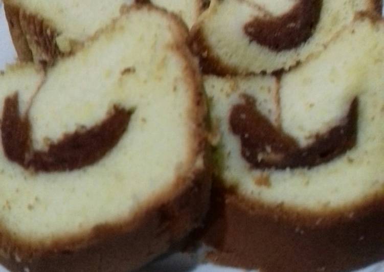 Resep Marmer Cake Jadul Pak Sahak (All in one Method) Anti Gagal