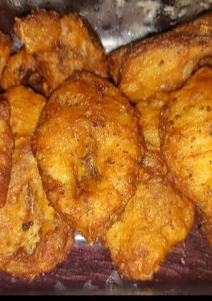 A picture of SPICY FRIED FISH ♥️.
