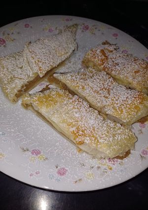 Almás rétes leveles tésztából recept fotója