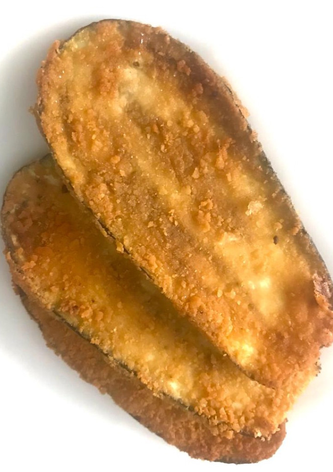 Una foto de Milanesas de Berenjena
