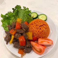 A picture of Vietnamese Shaking Beef.