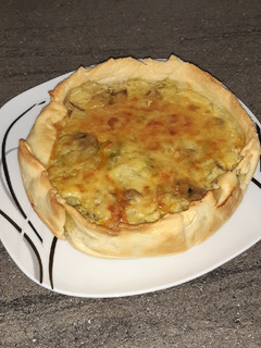 Una foto de Quiche espárragos trigueros