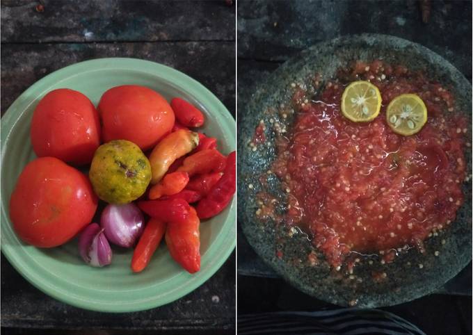 Resep Sambal tomat jeruk limau yang Bikin Ngiler