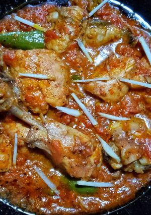 A picture of Charsi tikka karahi.