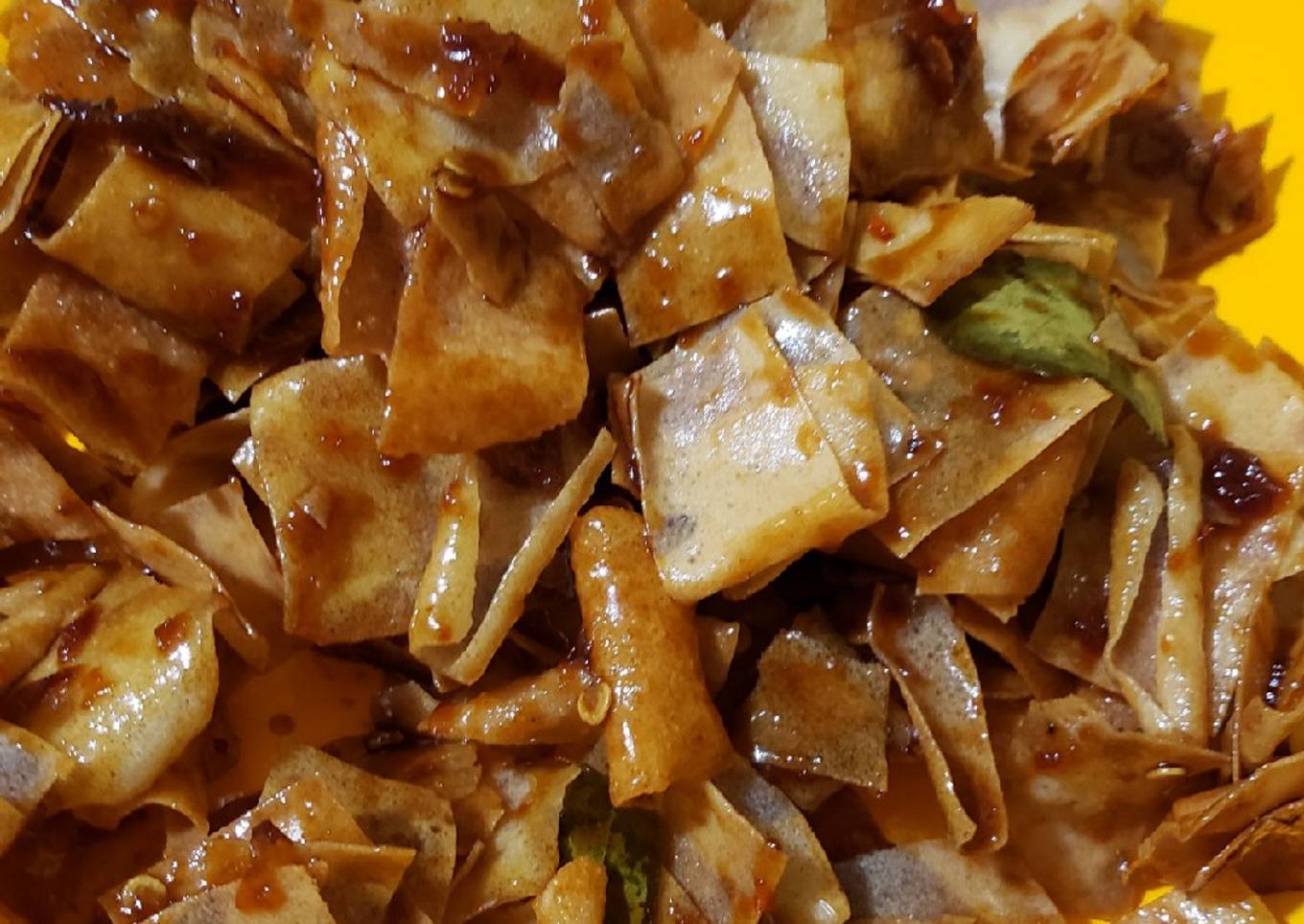 Sambal goreng kulit pangsit