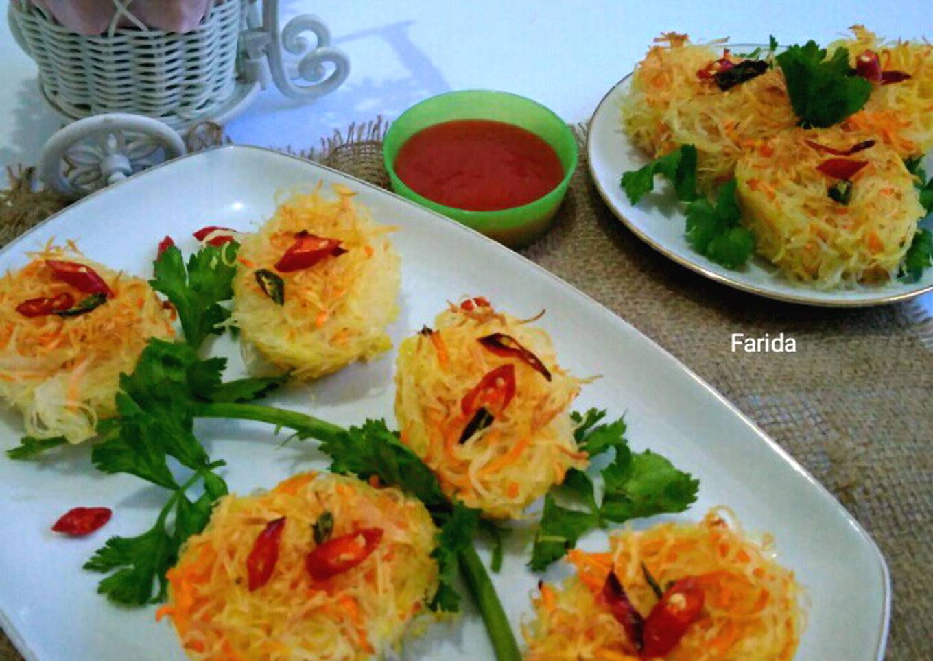 Omlet Bihun Keju Panggang