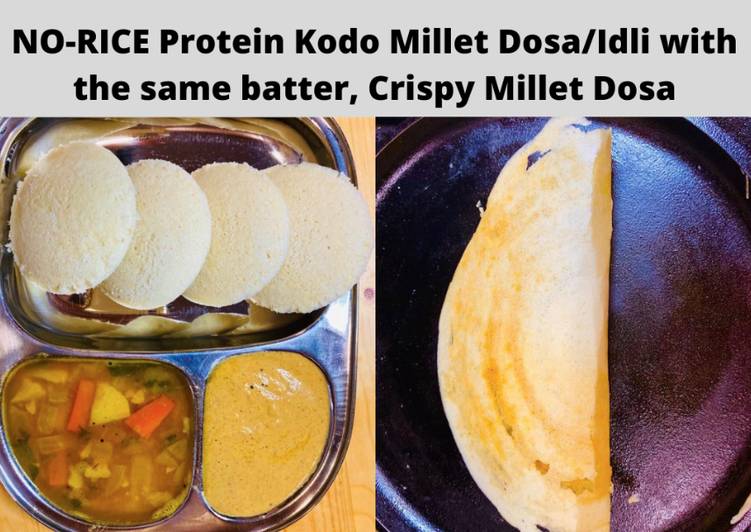 Steps to Make Perfect Protein Millet Idli-Dosa with the same Batter (High in protein & 100% Gluten-free)