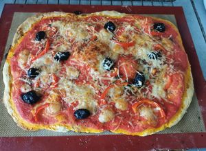 Une photo de Pizza maison avec levure chimique