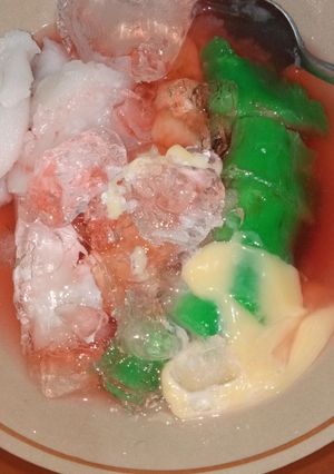 Foto resep Es pisang ijo