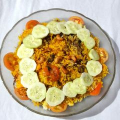 A picture of Mutton Dum Biryani.
