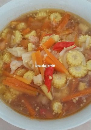 Foto resep Tumis jagung muda wortel