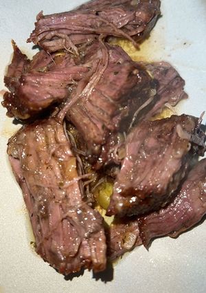 A picture of Crock Pot Mississippi Pot Roast.