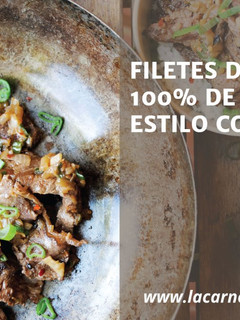 Una foto de Filetes de vacuno 100% de pasto al estilo coreano (Bulgogi)
