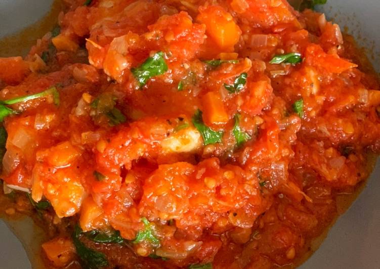 Steps to Prepare Speedy Tomato Fish Stew