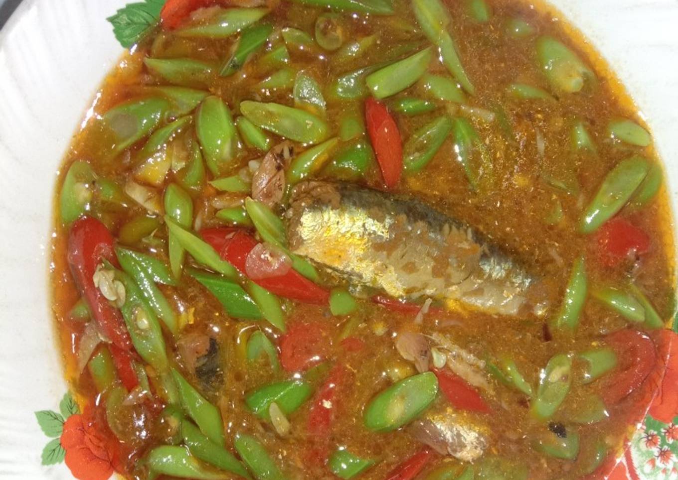 Buncis sarden cabe besar