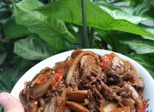 Foto resep Daging slice dan bakso teriyaki