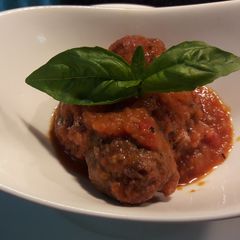 Meatballs in tomato concase A picture of Meatballs in tomato concase.