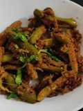 Kundru peanut masala with roti (dinner sabji)