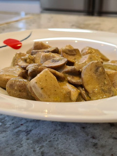 Foto principal de Pollo al pesto con champiñones y queso crema