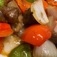 A picture of Black Pepper Beef Stir Fry.