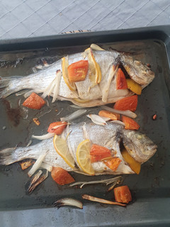 Una foto de Dorada al horno