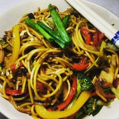 A picture of Japanese Yakisoba Assorted Vegetable Noodle's.