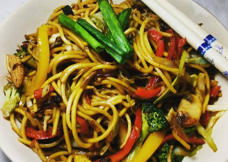 How to Make Super Quick Homemade Japanese Yakisoba Assorted Vegetable Noodle&#39;s