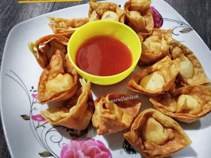 Cara Mudah Membikin Resep  Pangsit Goreng yang Lezat, Enak