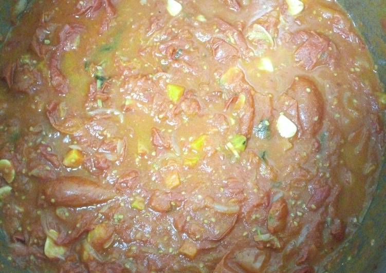 Tomato soup# before blending