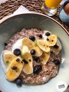Una foto de 🥣Porridge con leche de avellana🥣