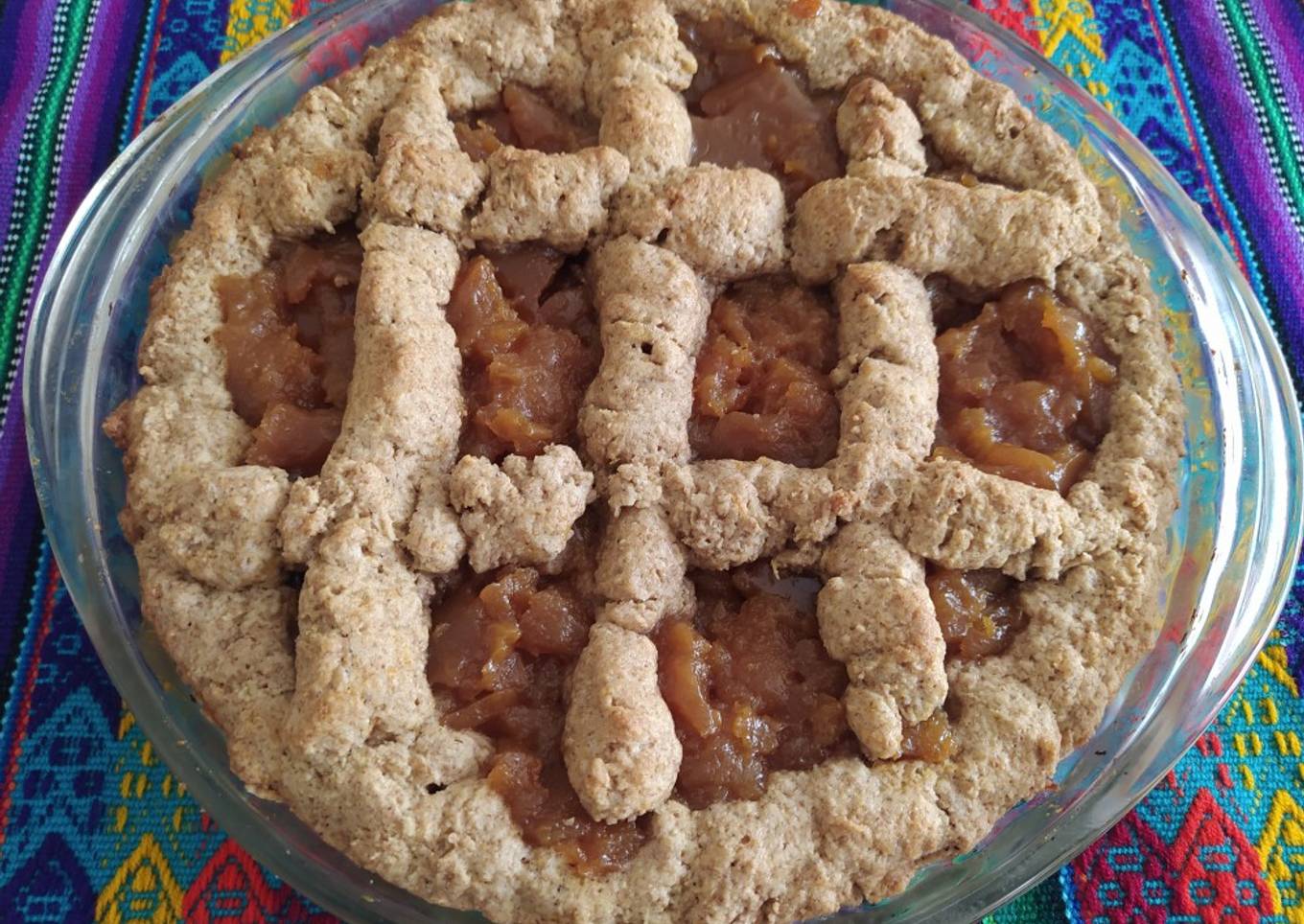 Pastafrola rústica integral de dulce de batata