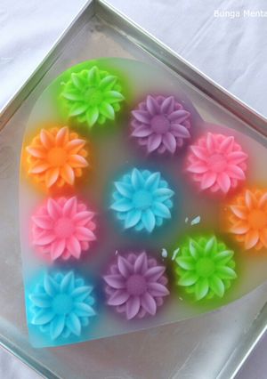 Foto resep Puding Kaca Bunga