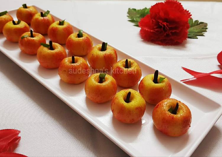 Recipe of Any-night-of-the-week Apple-shaped Kaju Sweets