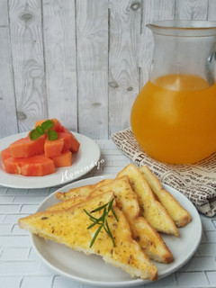 Foto resep Garlic Cheese Bread (Roti Tawar)