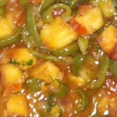 A picture of Chilli paneer.