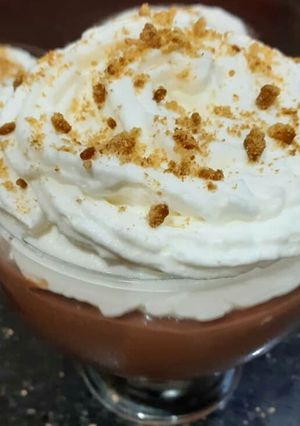 Une photo de Crème dessert chocolat liégeois