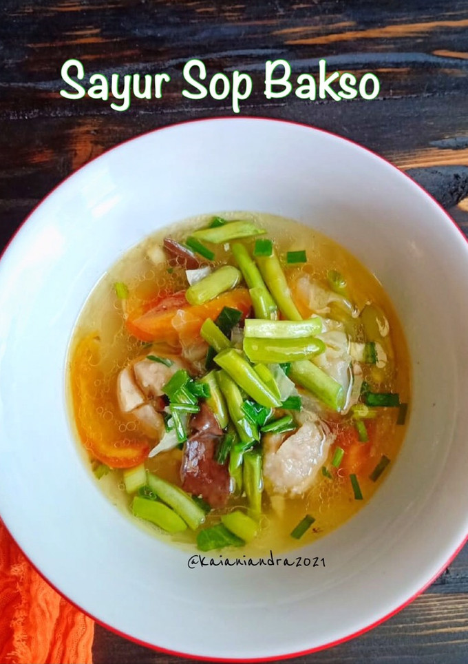 Foto resep Sayur Sop Bakso